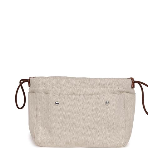 hermes fourbi 25|Hermes Fourbi 25 Pouch Naturel and Fauve Canvas .